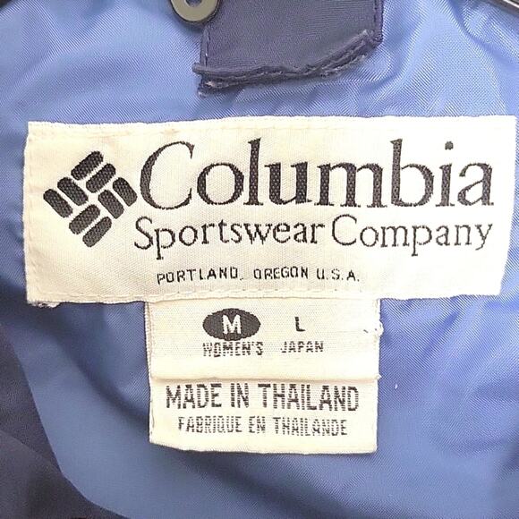 Columbia Bugaboo Lined Windbreaker/Jacket Women's Size M Blue Navy Tan - Picture 9 of 9